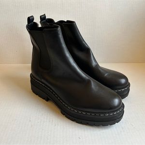 NWOT Marc Fisher Privi Leather Platform Chelsea Bootie sz 9.5